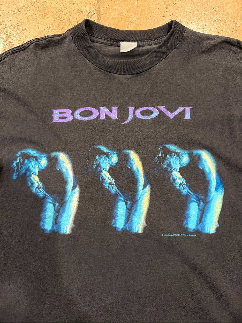 Vintage Bon Jovi 1995 World Tour Faded Band Tee - Picture 5 of 15